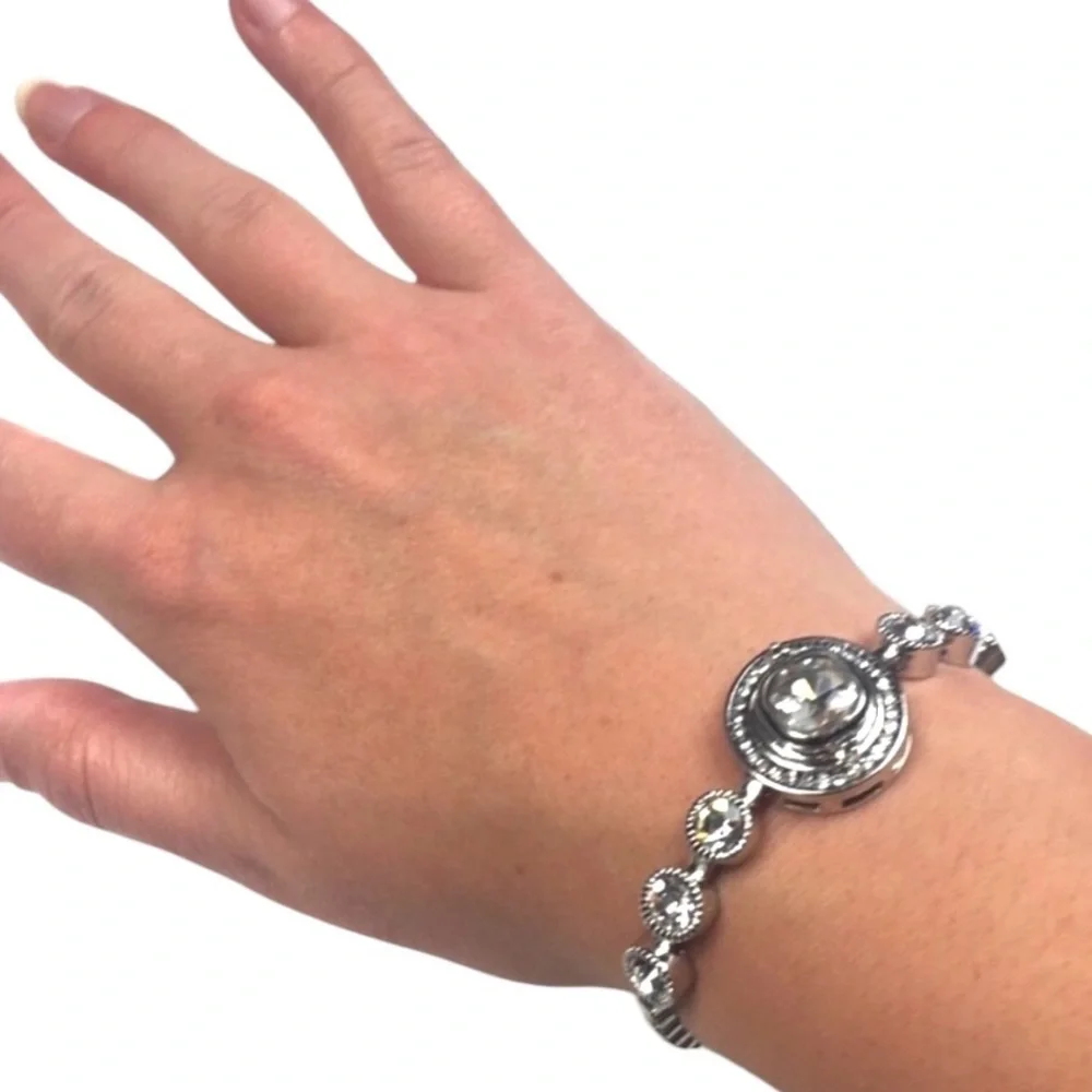 Silver Adjustable Bracelet - One Size - NEW